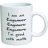 Funny Wrong I'm An Engineer Good with Math BLACK13F37 - 11 Oz Coffee Mug - Funny Inspirational and Sarcasm