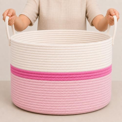 OrganiHaus Round Toy Storage Basket
