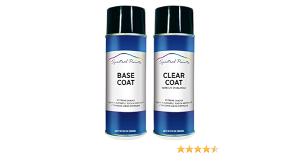 Amazon Com Spectral Paints Compatible Replacement For Toyota 8m6 Spectra Blue Mica 12 Oz Aerosol Spray Paint And Clear Coat Automotive