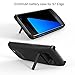 Modernway Samsung Galaxy S7 Edge Rechargeable External Battery Case,5200 mAh Slim Protective Portable Charging Case, Power Bank Charger Case with Kickstand for S7 Edge(ONLY)-Black