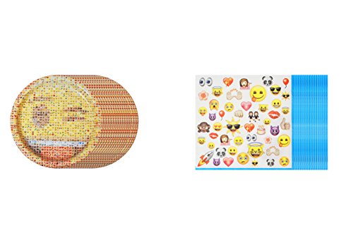 Emoji Party Pack ~ 16 CT Dinner Plate & Napkin Set