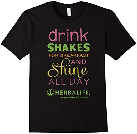 Men's Herbalife Shake And Shine T Shirt, Herbalife T Shirt XL Black