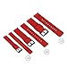GadgetWraps Silicone Watch Band Strap with Quick Release Pins Compatible with Gizmo Watch, Samsung, Pebble Red, 20mm