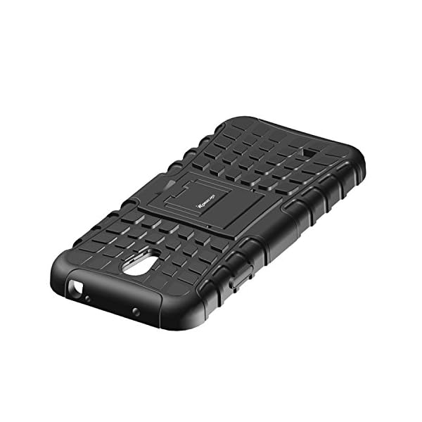 Korecase-Tire-S4-Case-Slim-Hybrid-Hard-Plastic-Soft-Silicone-Heavy-Duty-Rugged-Dual-Layer-Hybrid-Armor-Protective-Case-For-Samsung-Galaxy-S4-IV-i9500-with-Built-in-Kickstand-Black