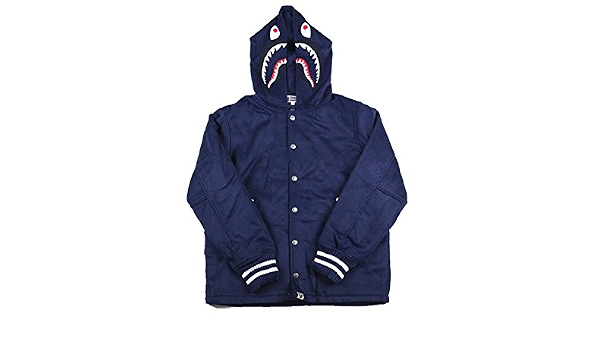 Amazon.com: Bape lana Shark chamarra Azul Marino, M, Azul marino : Ropa,  Zapatos y Joyería