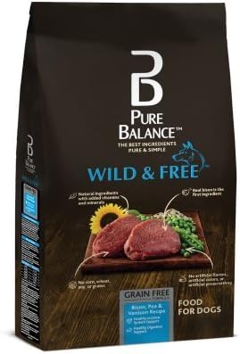Pure Balance Wild &amp; Free Bison, Pea &amp; Venison Recipe Food for Dogs 4lbs
