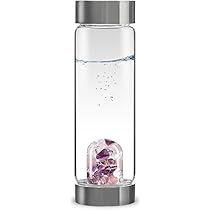 Amazon.com: VitaJuwel ViA WELLNESS - Crystal Water Bottle with 