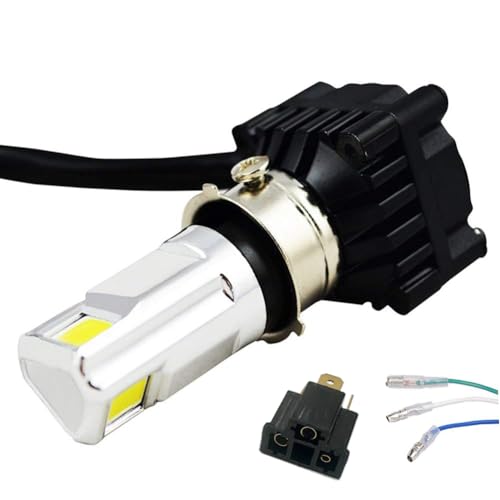 バイクLEDヘッドライト30W H4 H6 PH7 PH8対応 Hi/Lo 切替式 LEDヘッドランプ直流交流兼用 DC&AC 9-65V 6000K 3000LM ギボシ端子 H4プラグ付き