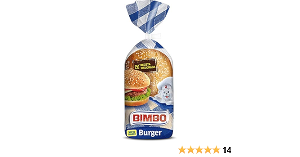 Bimbo Panecillo para Burgers, 220g, 4 unidades : Amazon.es ...