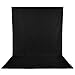 Neewer 9 x 13FT/2.8 x 4M Photo Studio 100% Pure Muslin Collapsible Backdrop Background for Photography, Video and Television(Background Only), Black
