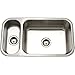 Houzer EHD-3118-1 Elite Series Undermount Stainless Steel 70/30 Double Bowl Kitchen Sink