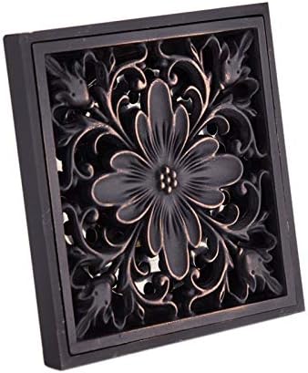 Andifany - Rejilla de desagüe para baño, cuadrada, 10 x 10 cm, con