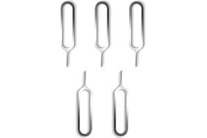 Sim Card Tray Removal Tool - 5 Pcs Sim Card Pin Removal Tool, Needle Opener Ejector Compatible with All iPhone, Apple iPad, H
