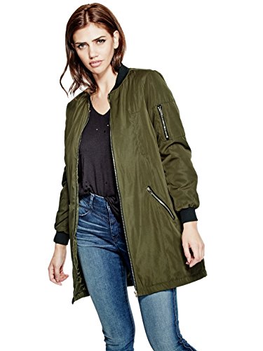 guess jake quilted bomber jacket