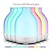 Aroma Essential Oil Diffuser, Aiho Ultrasonic Cool Mist Humidifier 200ml, 7 Colors Led Lights, 4 Timer Settings and Waterless Auto Shut-off for Home Office Baby Room Yoga