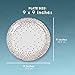 Juvale 48-Pack Rose Gold Paper Plates, Party Supplies for Appetizer, Lunch, Dinner, and Dessert, 9 Inches in Diameter