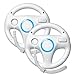 Remote Control,Stoga SVTM01 Generic Wii controller White Steering Mario Kart Racing Wheel game controller for Nintendo Wii Remote Game( 2 PCS )