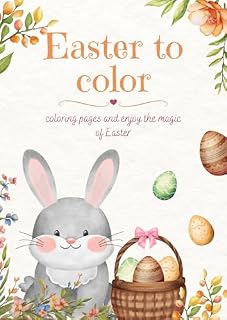 Livro Páscoa para colorir: Desenhos para colorir e desfrutar da magia da Páscoa