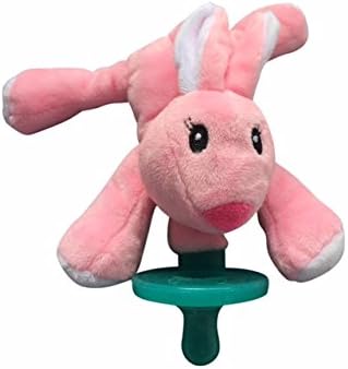 Super Cute Soft Animal Pacifier by Little Viking BPA Free Soothe Your Baby Great Baby Shower Gift Pink Bunny