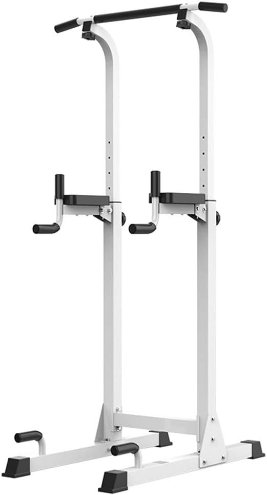 XWDQ Adjustable Power Tower Dip Station Pull Up Bar Fitness Rack Workout Stand Dip Station for Home Gym Pull-up Device Strength Training Exercise Equipment