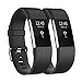 Fundro Replacement Bands Compatible with fitbit Charge 2 , 2 Pack Classic & Special Edition Adjustable Sport Wristbands