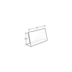 Azar Displays 112732 5" W x 3.5" H Horizontal