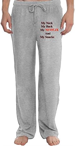 Men My Neck My Back My Netflik And My Snacks Leisure Graphic Sweatpants Yoga