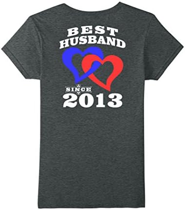 Womens Best Husband Since 4 Years Anniversary Gift For Him Shirt Small Dark Heather