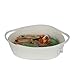 Iceblue 15''X11''X6.3'' White Woven Basket Handle Design Cotton Rope Storage Organizer Nursery Baby Toys Storage (Large)