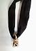 Fashion Black Women Velvet Choker Necklace Pendant Chain Of Gold Bar Choker (Brown)