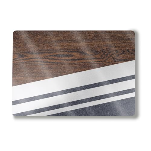 Glossy Glitter Laptop Skin Compatible with Alienware M18 R2 (2024) - Wood Forma…