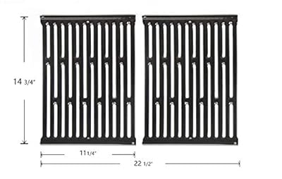 VICOOL 14.75" Porcelain Enameled Grill Grid Grates for Weber Genesis Silver A, Spirit 500, Spirit E/S 200 & 210, 7523 7521 7522 65904 65905 hyG752C