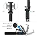 VANZAVANZU Selfie Stick with Tripod and Detachable Wireless Remote for iPhone x xr xs max 6 6s 7 8 Plus Samsung Phone Galaxy s8 s9 s10 j7 Note 9 8 （Black）