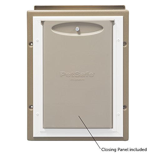 PetSafe Wall Entry Aluminum Pet Door with Telescoping Tunnel, Pet Door