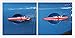 Red/Blue Union Jack UK Flag ABS Sticker Cover Trim Cap for Mini Cooper ONE S JCW R Series R60 Countryman R61 Paceman 2010-2016 (Door Handle with Key Hole 4 Pieces)