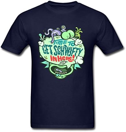 Uncle Tommy Cool Rick and Morty Get Schwifty Male Navy T-Shirt XX-Large