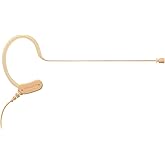 Shure Microflex MX153 Earset Headworn Microphone - Tan, Omnidirectional Mic, TQG / TA4F Connector Wireless Bodypack Transmitters (MX153T/O-TQG)