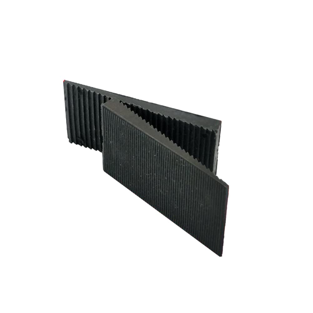 KAIISSA Window Glazing Glass Packers Spacers, Floor Glass Shim Glass Gasket Spacers and Leveling Flooring Packers, Thickness from 1mm to 6mm, Black (Pack of 50) (50x25mm)