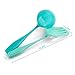 BakBak Design 2-Piece Kitchen Utensils Set Soup Ladle and Slotted Turner (Cats Face) Unique Home Cookware with Wide-Grip Handles – Heat Resistant, Non-Stick Nylon, Dishwasher Safe – Aqua Blue