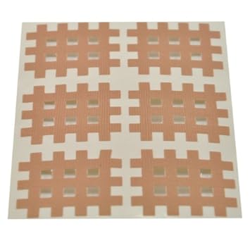 Medicalcorner24 Kinseologie Gittertape 3,6 cm x 2,8 cm 10 Bögen in Beige, Cross Patches, Cross Tape
