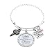 Maid of Honor Gift, Bridesmaid Gift Always my Sister Bangle, Today My Maid of Honor/Marton of Honor Forever My Sister Gift Wedding Adjustable Bracelet