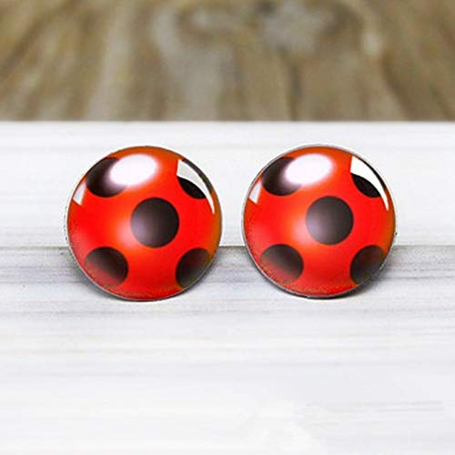 wangxiyan Fashionable Miraculous Ladybug Earrings - Hypoallergenic Nickel Free Earrings Sale