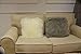 Lichao Ivory Mongolian Lamb Fur Pillow Cover Luxurious Sheep Skin Cushion Cover Soft Plush Curly Pillow Case Home Decorative Square Throw Pillow cover Plain Wool Pillow Protector 16 X 16 Inch Bedroom