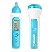 Ear & Forehead Digital Thermometer - Safe & Easy for Babies, Adults, Children, LCD Display, Bluetooth Thermometer Free App DL, Track Health, Share Reading, Save Up to 10 Readings - Pyle (PHTM20BTBL)