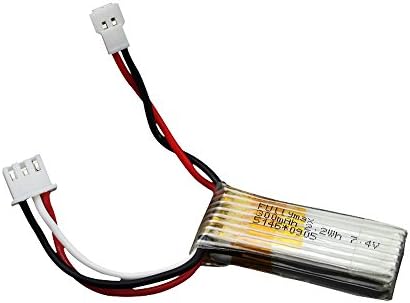QianHai 2 Pcs 7.4V 300mAh 30C Rechargeable Lipo Battery For WLtoys F959 RC Airplane Drone
