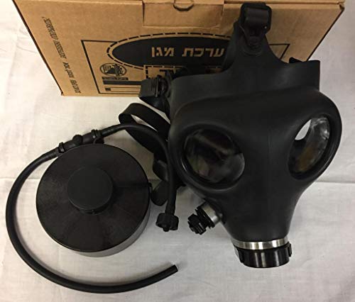 Israeli Rubber Respirator Mask NBC Protection For Industrial Use, Chemical Handling, Painting, Welding, Prepping with Drinking Straw/Tube - Thumbnail 2