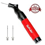 BoPuller Double Action Ball Pump + 2 FREE Needles for Replacement - Ideal for Football, Basketball, Soccer, Volleyball, Handball, Water Polo, Rugby or other Inflatable balls - Compact and Easy to Use