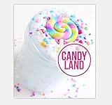 GoodGoodStudy--White Butter Candy Slime, Non-Sticky Floam Slime Stress Relief Toy Scented DIY Putty Sludge Toy for Girls and Boys(120ML)