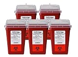 1 Quart Size (Pack of 10) | Sharps Disposal Container | OakRidge Products