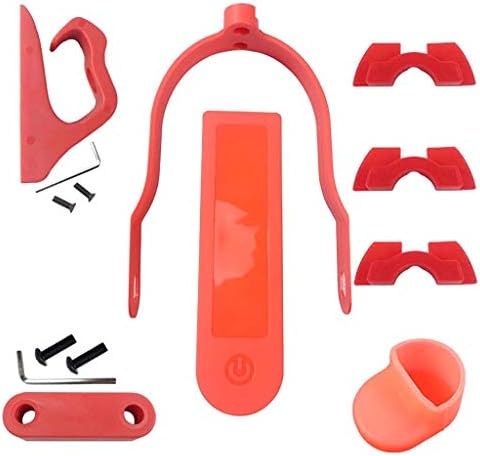 Sumeier Rubber Vibration Dampers & Rear Wheel Bracket Fender Support &  Hanger Hook & Dashboard Panel Circuit Board Cover & Buckle Fastener for  Xiaomi Mi Mijia M365 Electric Scooter (Red) price in